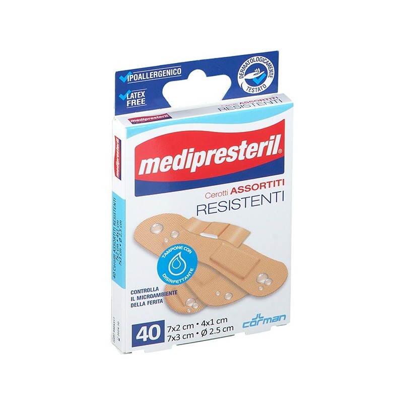 CEROTTI ASSORTITI MEDIPRESTERIL RESISTENTI 40 PEZZI